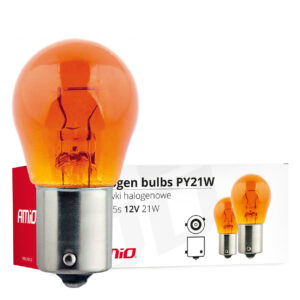 Bombillas halógenas PY21W BAU15s 12V 21W ámbar 10 unid. AMIO - imagen principal