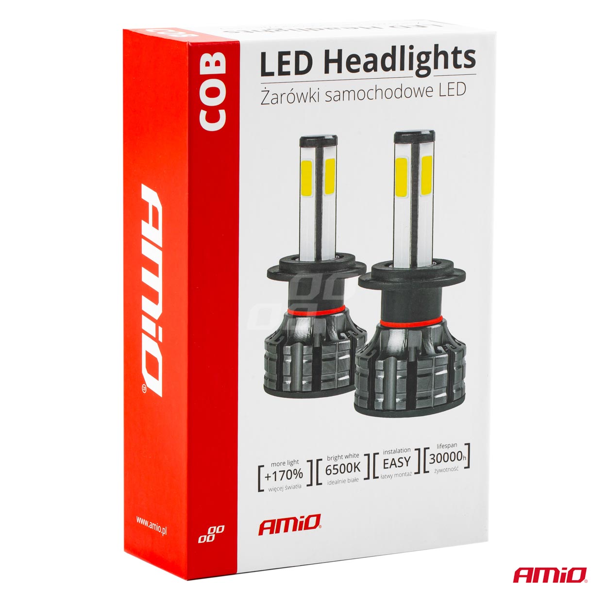 Bombilla luz de cruce LED para faro H7 COB 4Side AMIO - detalle 12