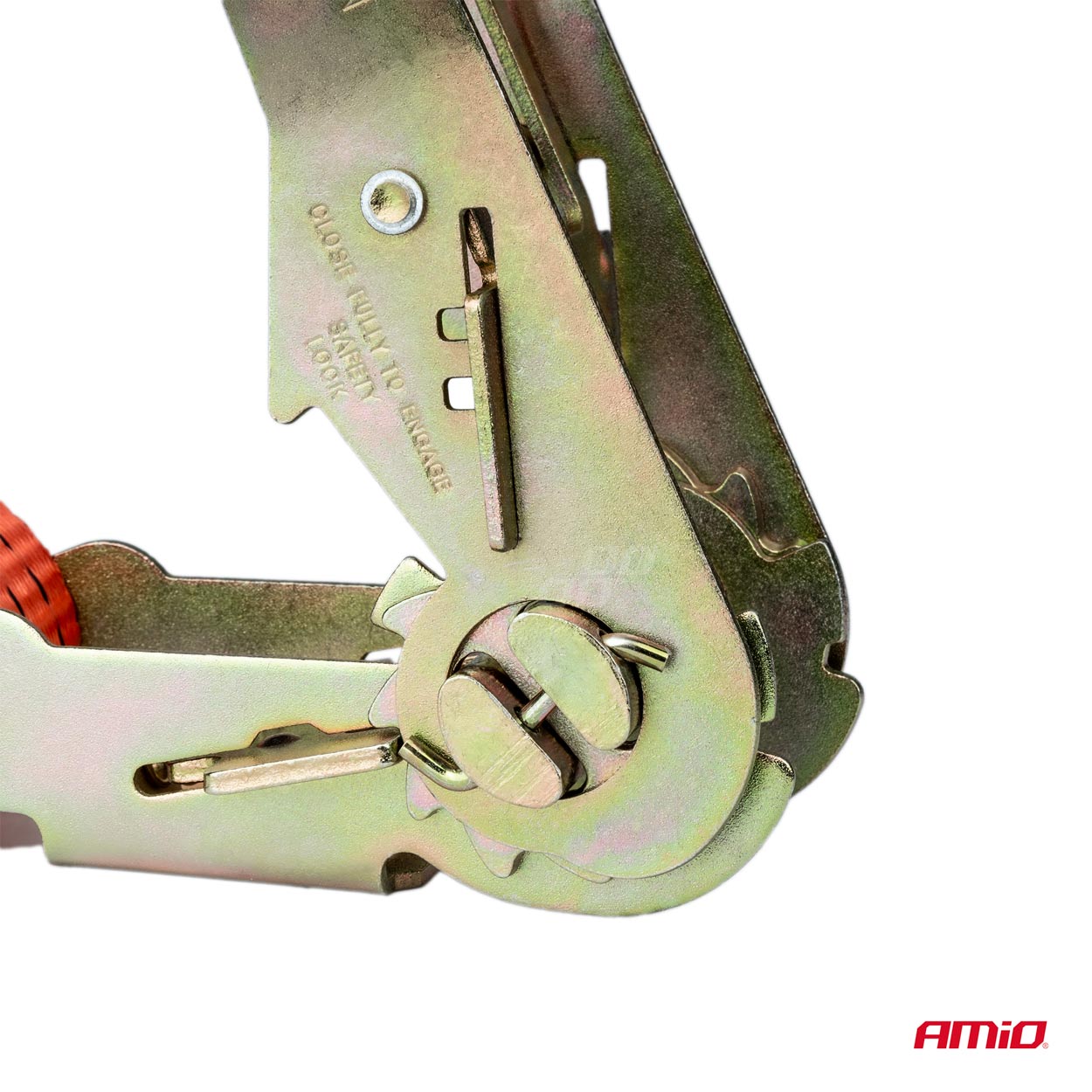 Juego cintas de amarre con tensor 700kg 25mm 4,5m 4 unid. BELT-03 AMIO - detalle 13