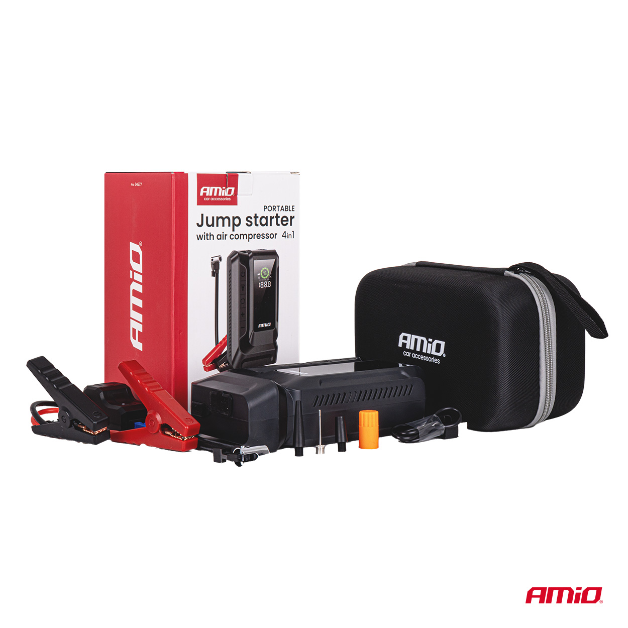 Arrancador de batería 4 en 1 12V 12Ah 1600A 04677 AMIO - detalle 14
