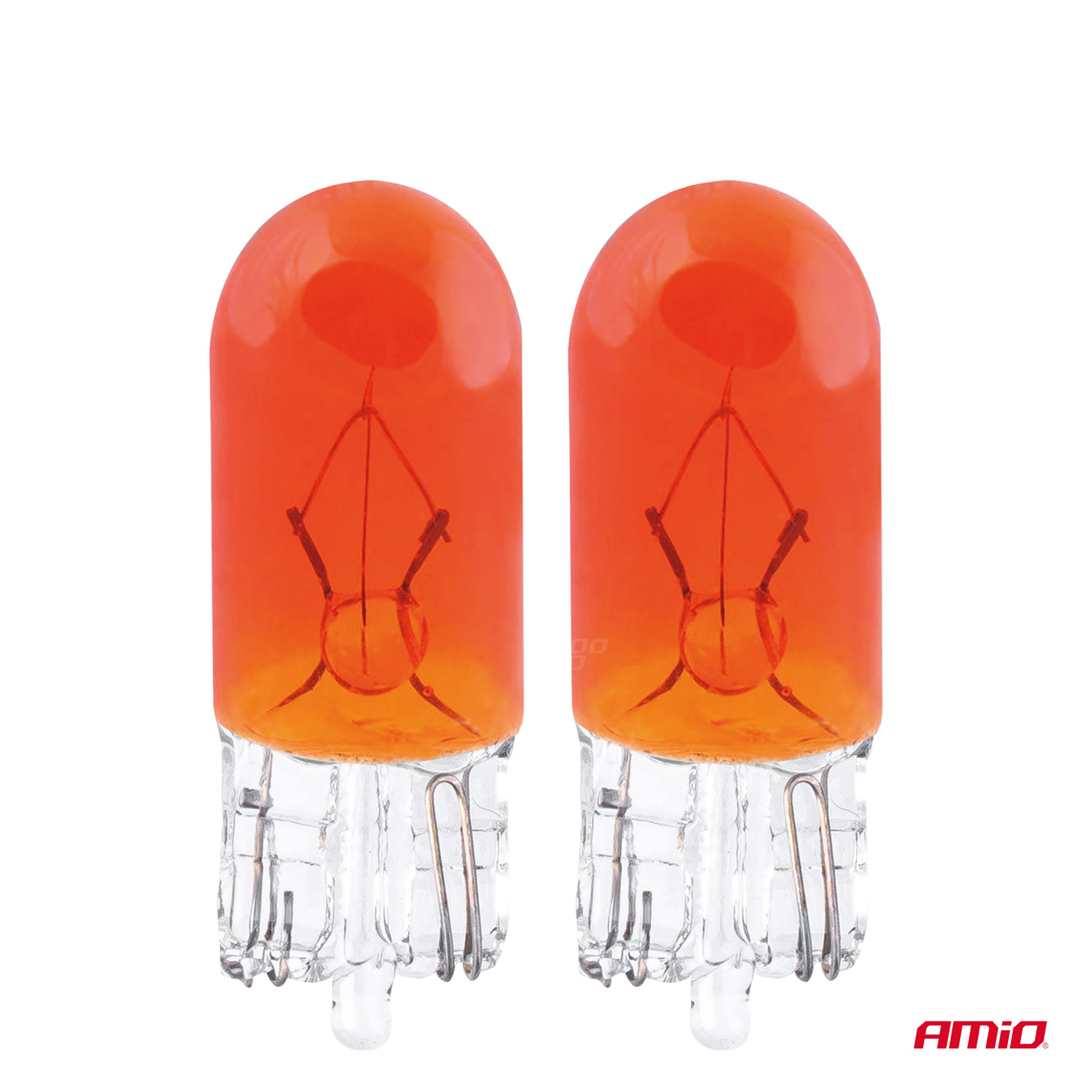 Bombillas halógenas T10 W5W W2.1x9.5d 12V 2 unid. blíster AMIO - detalle 2