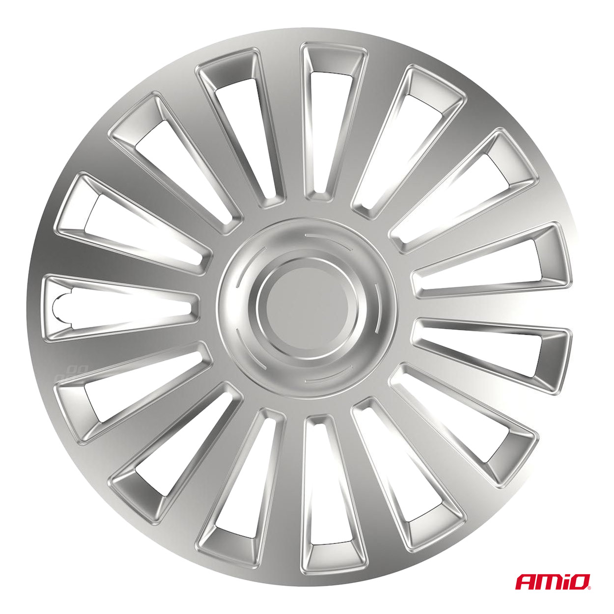 Juego de 4 tapacubos para coche Luxury plata 15" VERSACO - detalle 2