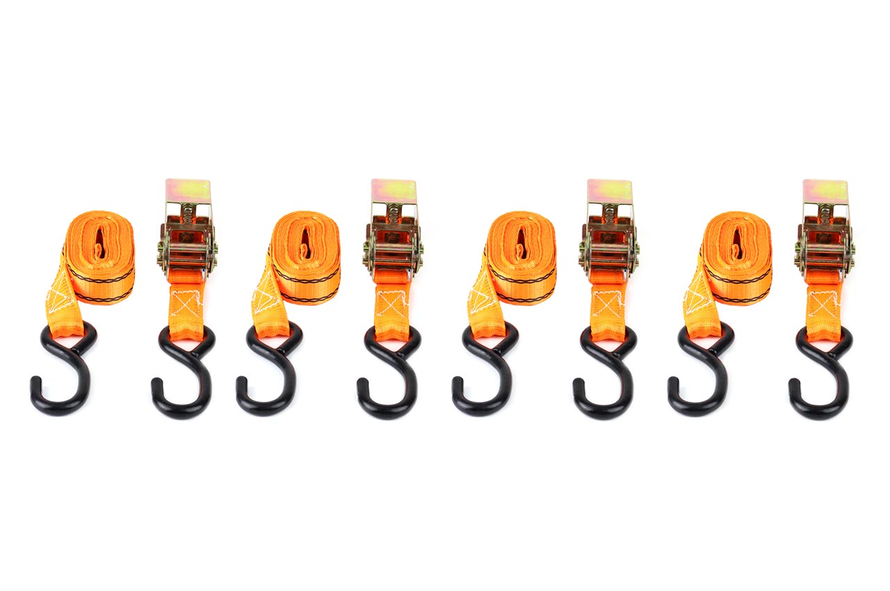 Juego cintas de amarre con tensor 700kg 25mm 4,5m 4 unid. BELT-03 AMIO - detalle 2