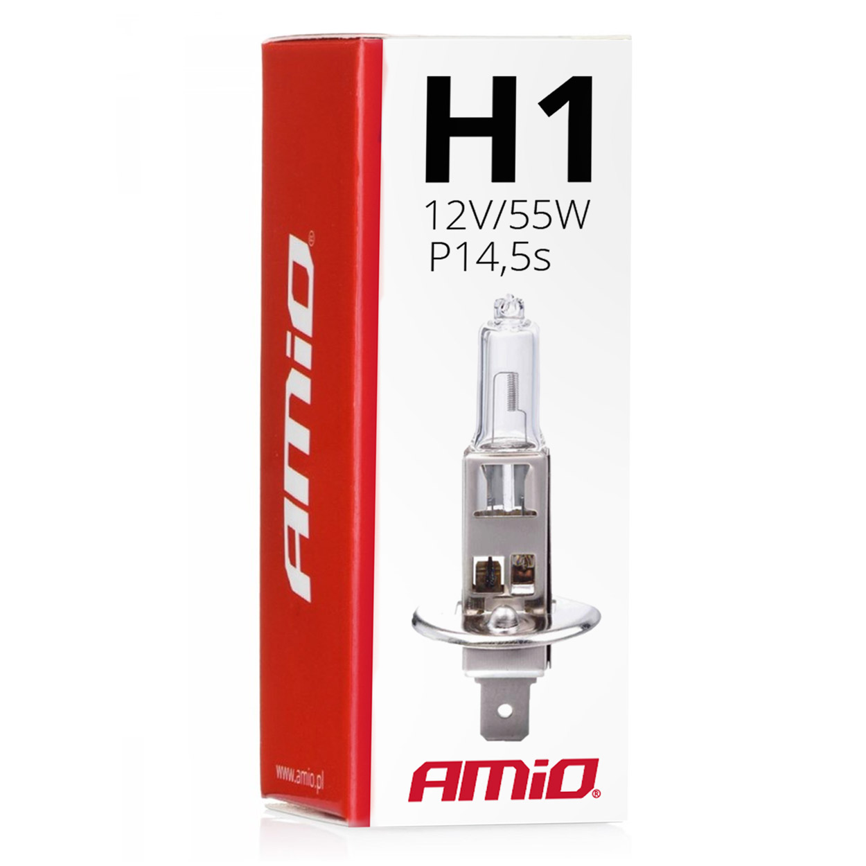 Bombilla halógena H1 12V 55W AMIO - detalle 3