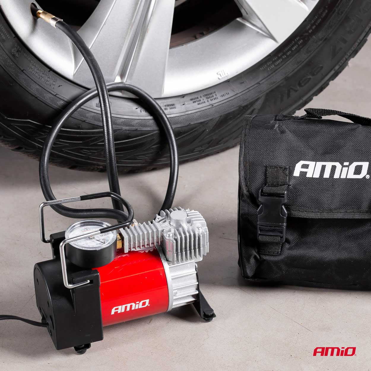 Compresor metálico de Aire para Coche 12V HQ Acomp-03 AMIO - detalle 3