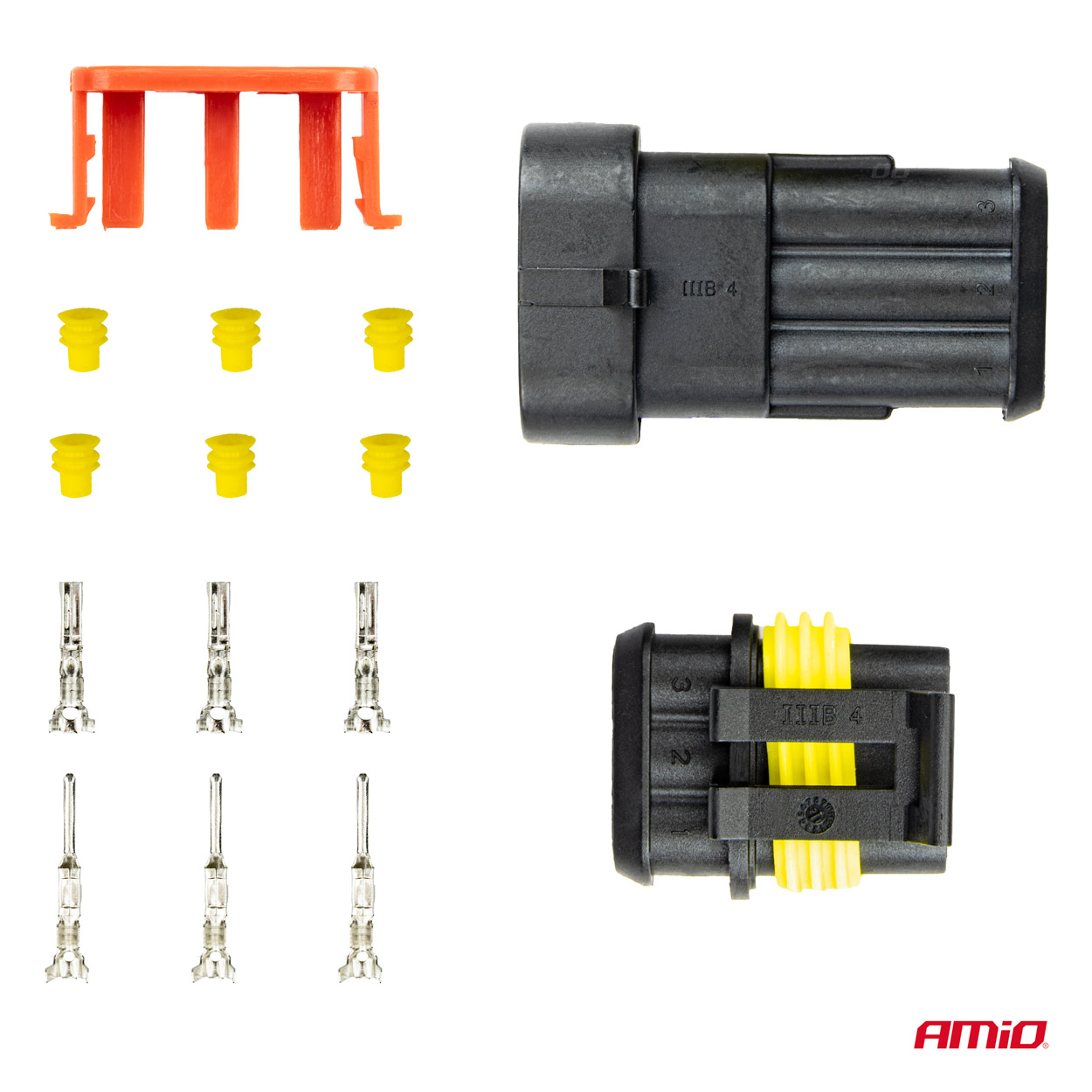 Conector con terminales macho/hembra 03519 AMIO - detalle 3