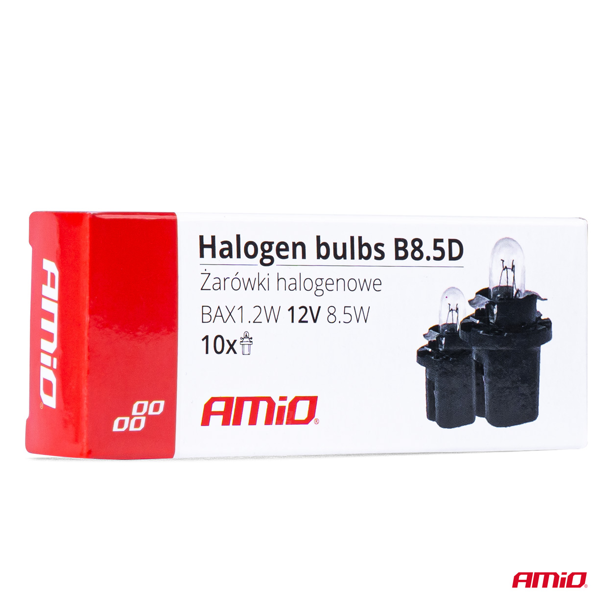 Bombillas halógenas T5 B8.5D 12V 8.5W BAX1.2W blanco 10 unid. AMIO - detalle 4