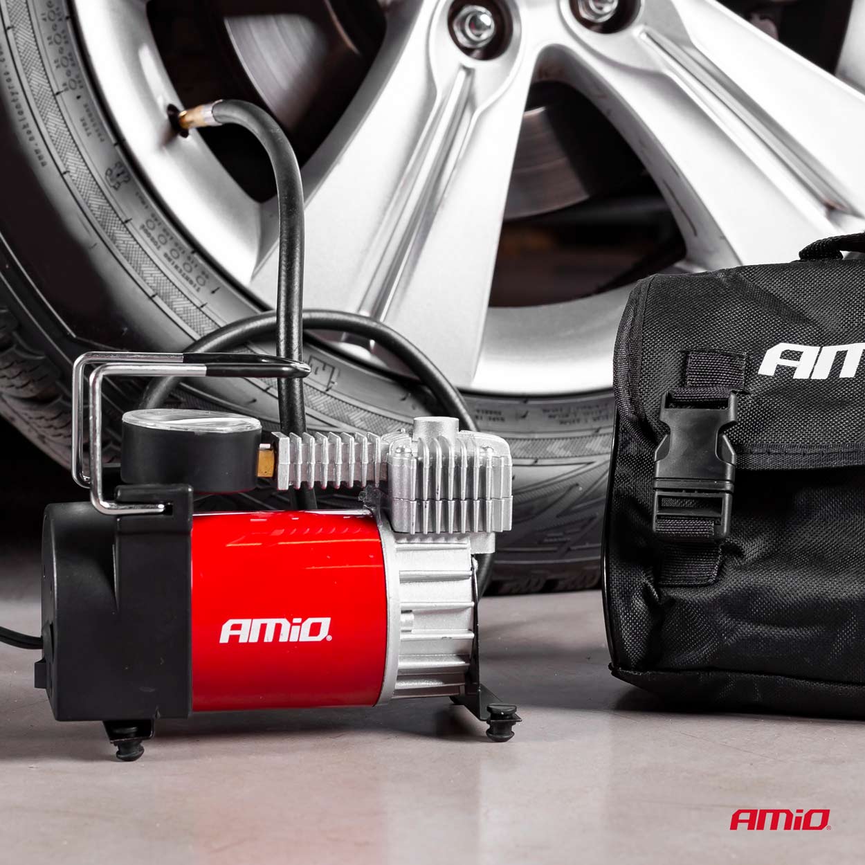 Compresor metálico de Aire para Coche 12V HQ Acomp-03 AMIO - detalle 4
