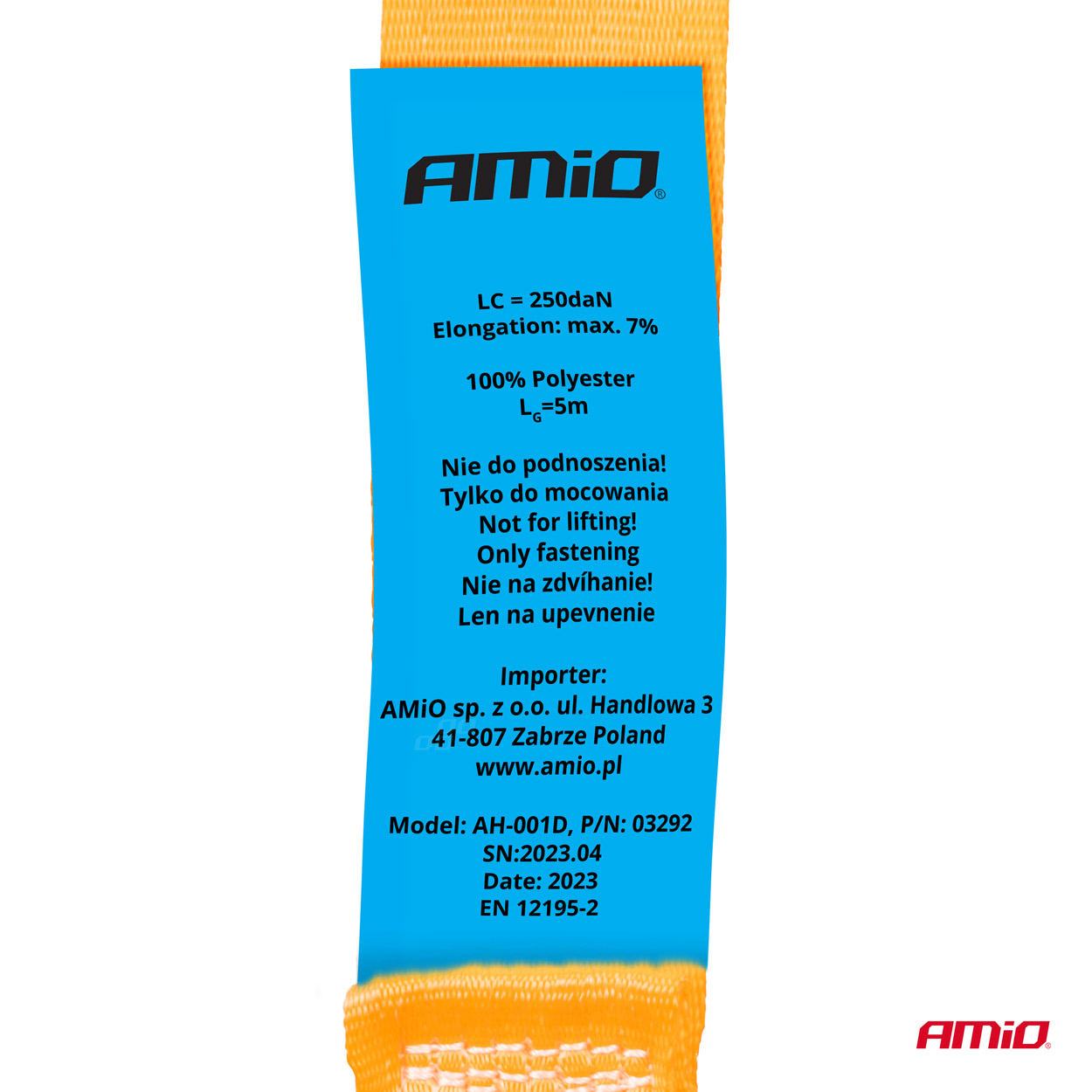 Cinta de amarre autorretráctil 5m x 25mm AMIO - detalle 4
