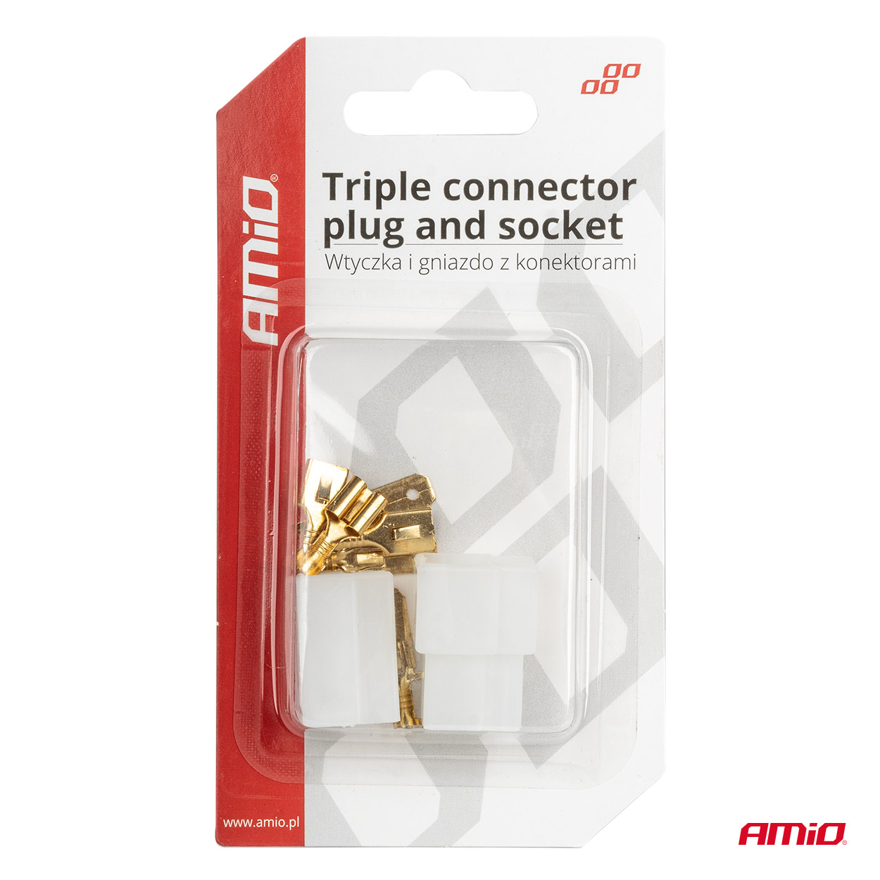 Conector con terminales macho/hembra 03513 AMIO - detalle 4