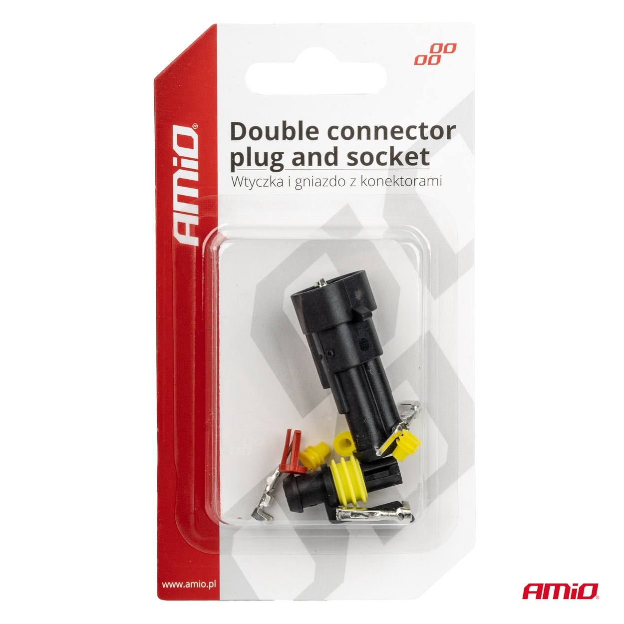 Conector con terminales macho/hembra 03518 AMIO - detalle 4
