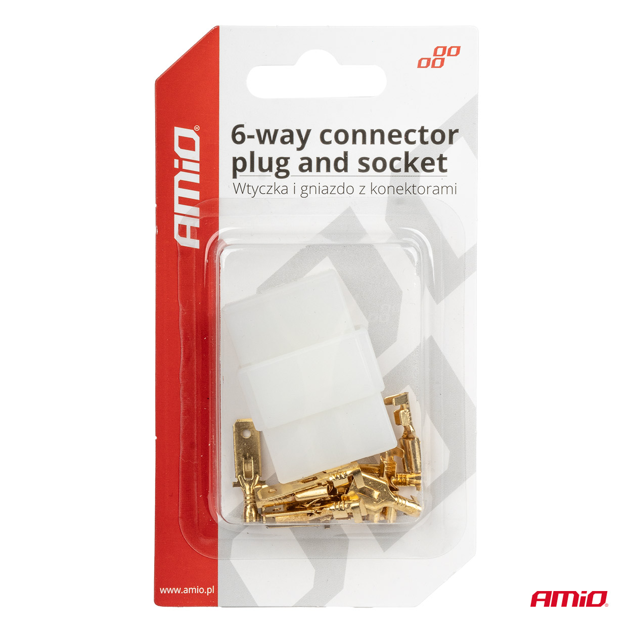 Conector con terminales macho/hembra 03515 AMIO - detalle 4