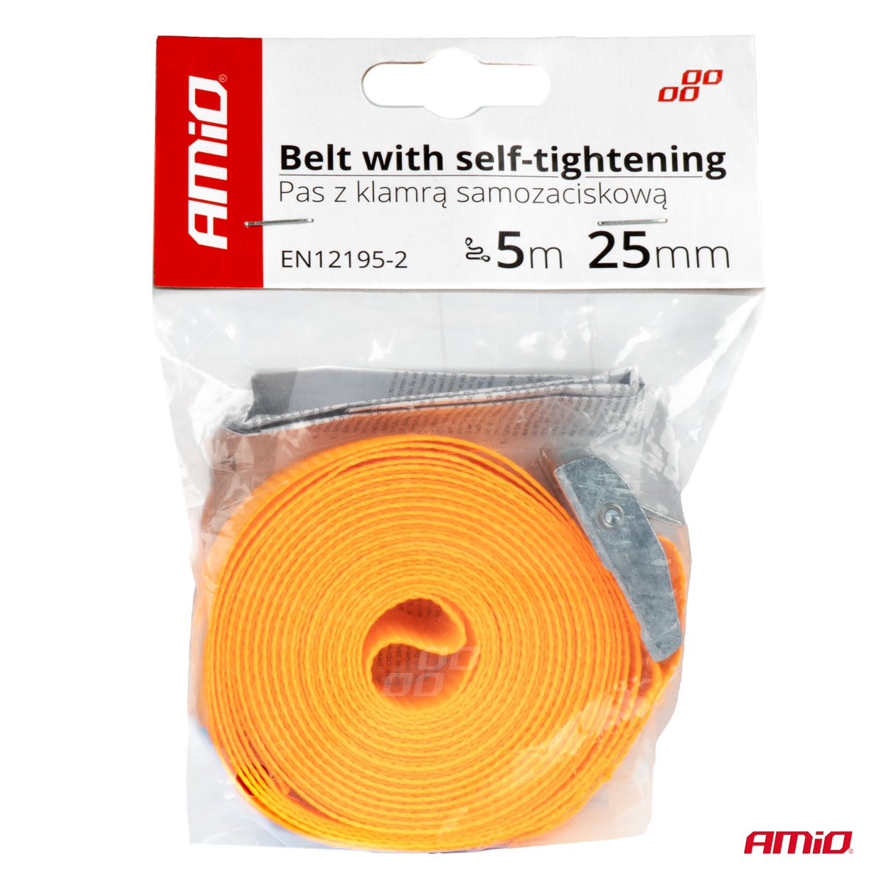 Cinta de amarre autorretráctil 5m x 25mm AMIO - detalle 5