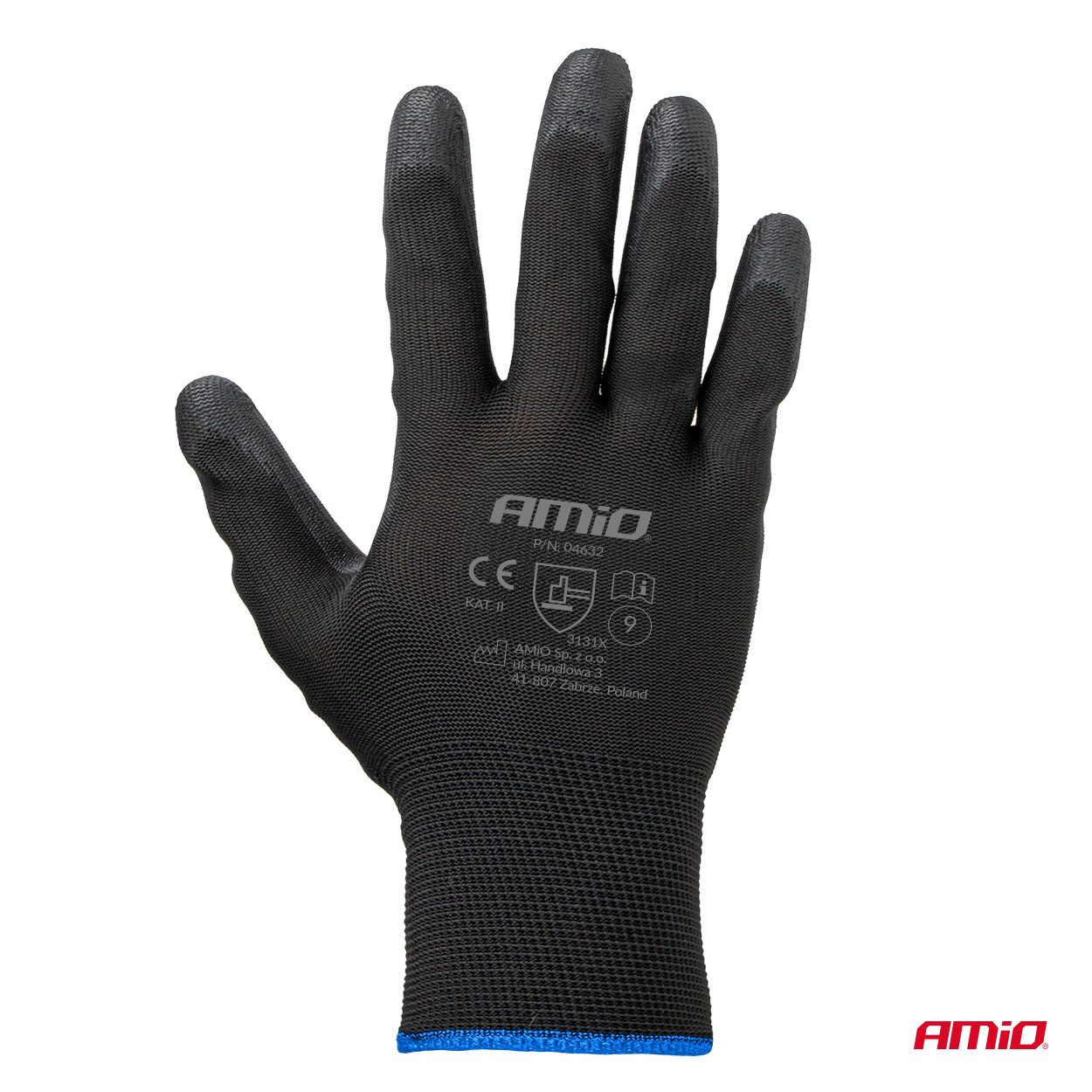 Guantes de seguridad de PU, 4 unidades, talla 9 (2 pares), 3131X 04632 AMIO - detalle 5