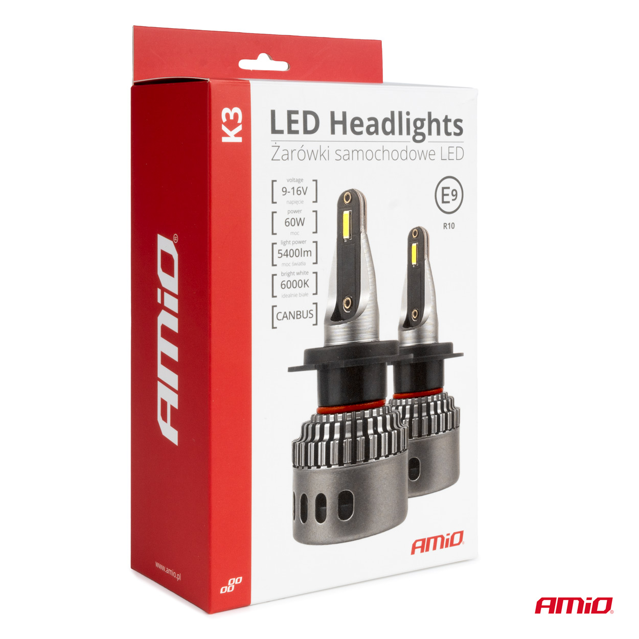 Bombilla luz LED serie K3 H1 12V 6000K CANBUS 03680 AMIO - detalle 5