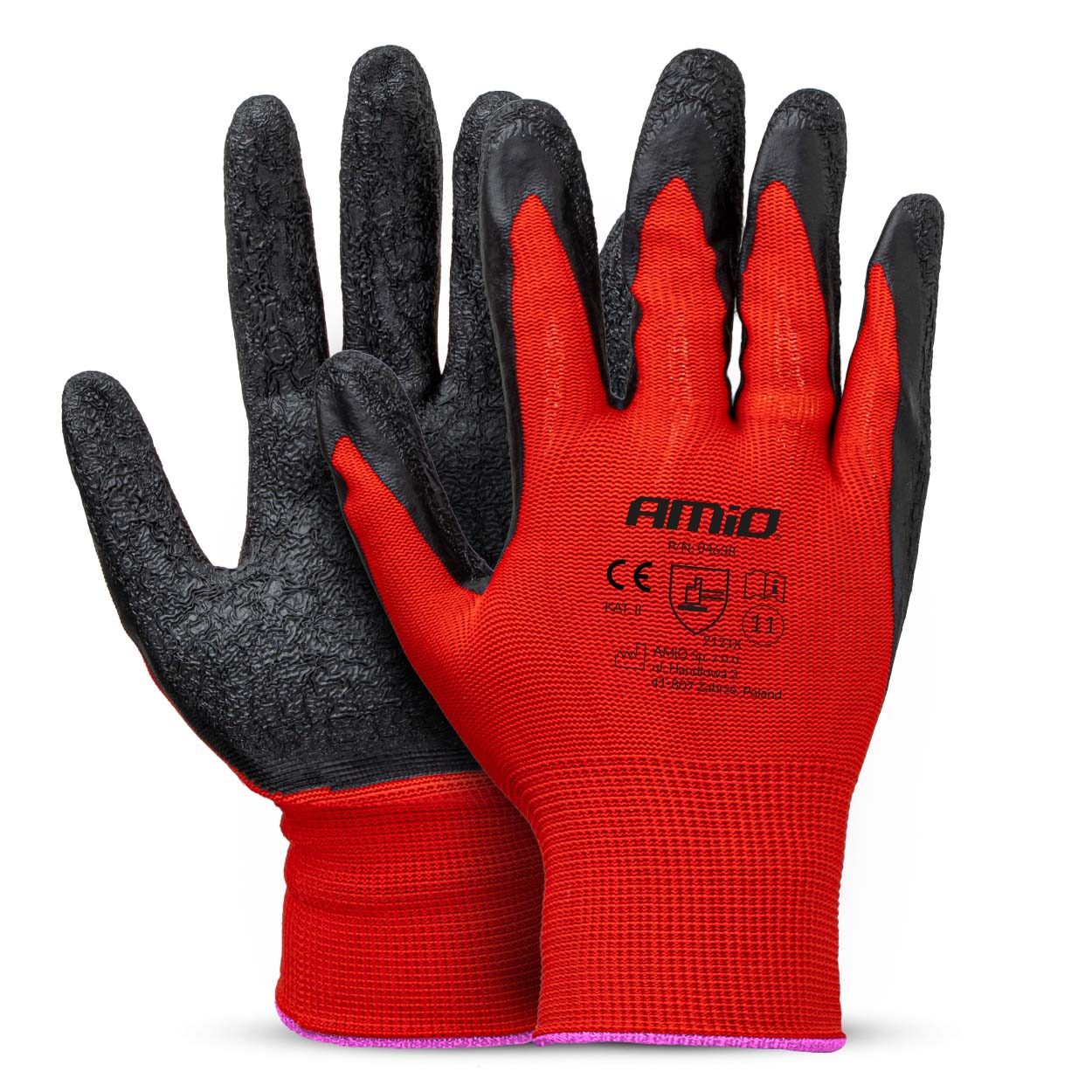 Guantes de seguridad recubiertos de látex PE, 4 unidades, talla 11 (2 pares), 2121X 04638 AMIO - detalle 6