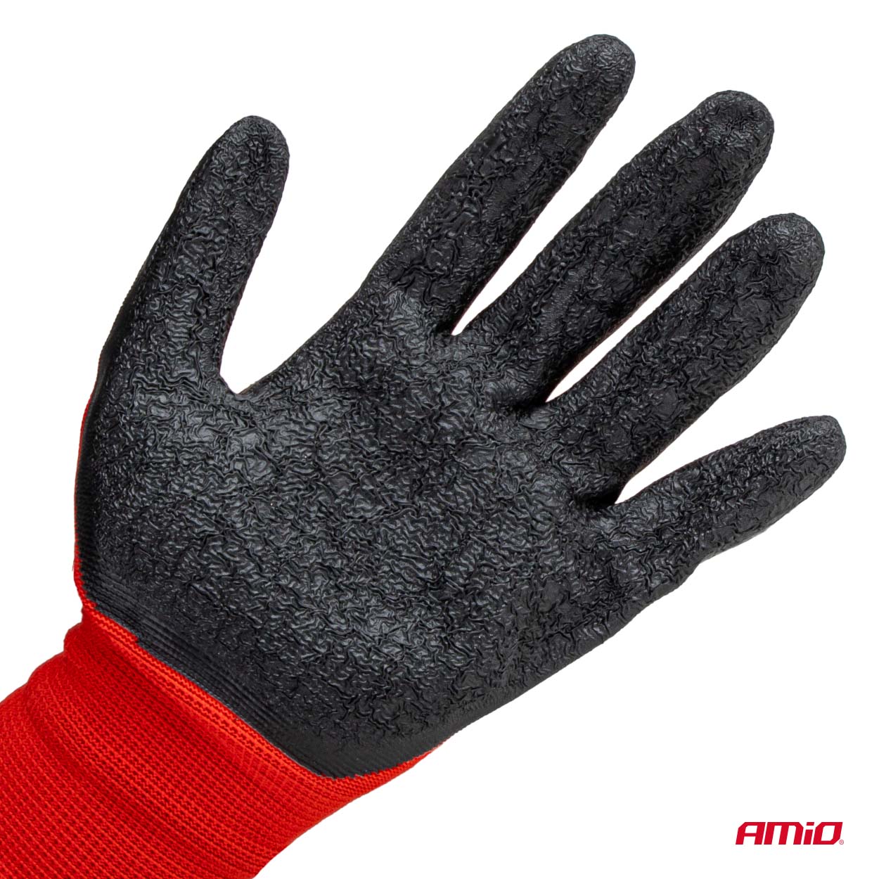 Guantes de seguridad recubiertos de látex PE, 4 unidades, talla 8 (2 pares), 2121X 04635 AMIO - detalle 9