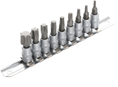 Juego de 9 puntas Torx 1/4" T10-T60 KD10241 KRAFT&DELE - imagen principal