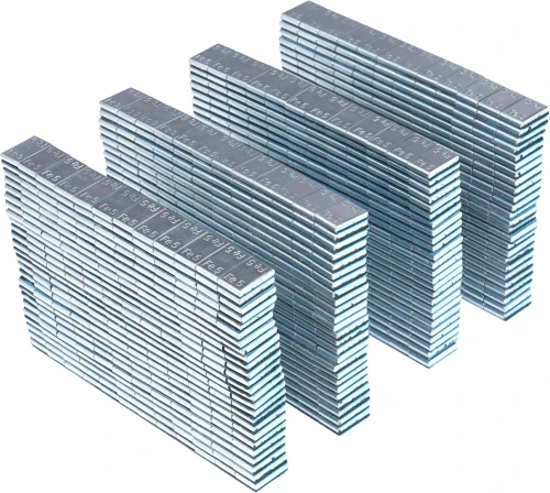 Pack de 100 tiras de contrapesos adhesivos galvanizados 60 g (12 x 5 g) KD11812 KRAFT&DELE - imagen principal