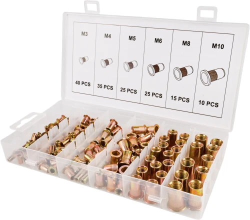 Juego de 150 tuercas remachables de acero M3-M10 KD12676 KRAFT&DELE - imagen principal