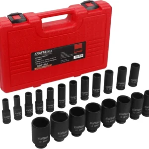 Juego de 20 vasos de impacto largos 1/2" 10-38 mm KD11867 KRAFT&DELE - imagen principal