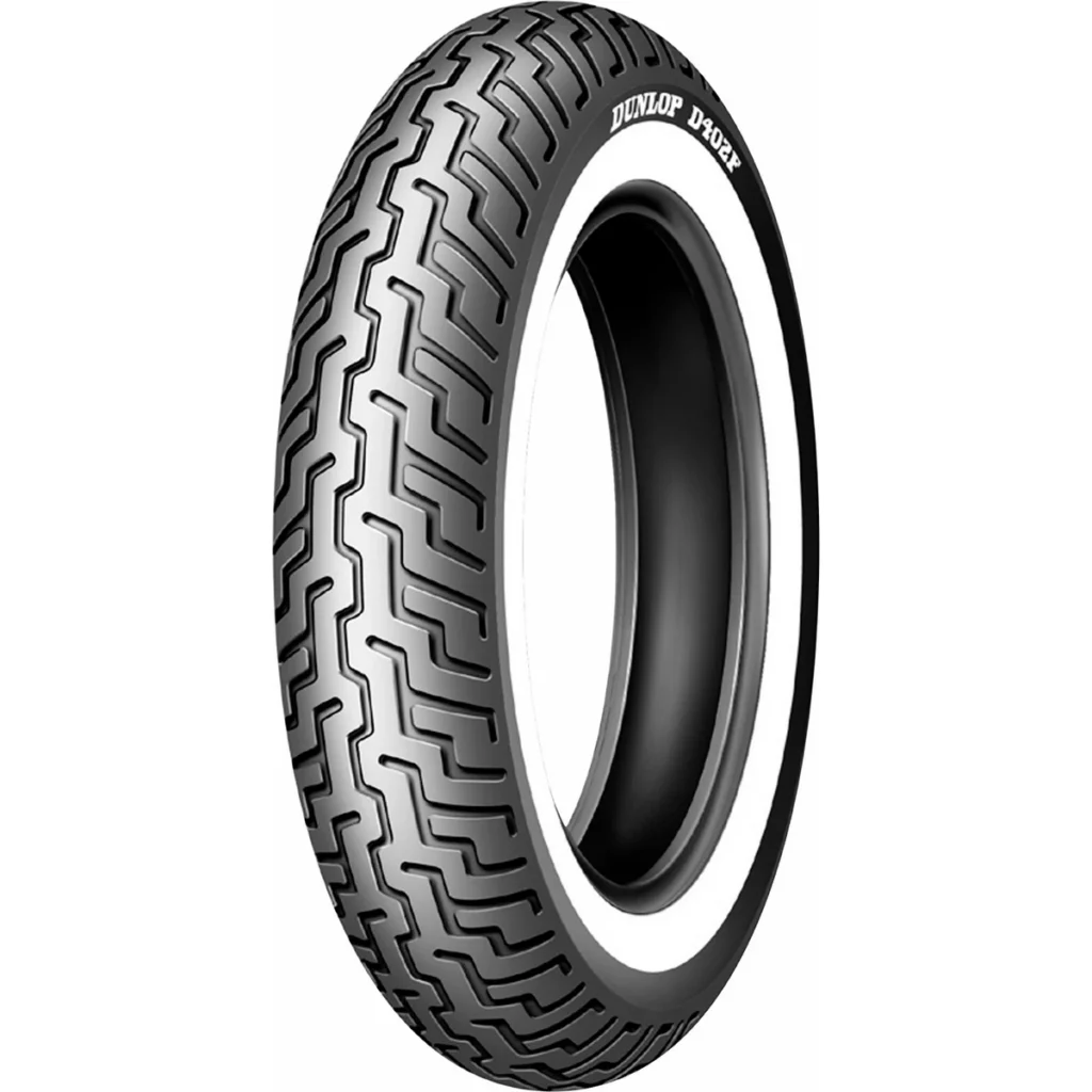 Neumático Dunlop D402 WWW de banda blanca ancha