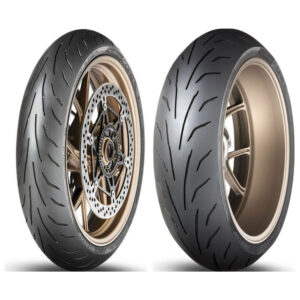 Juego DUNLOP QUALIFIER CORE · 120/60-17 + 180/55-17 · 2 neumáticos moto