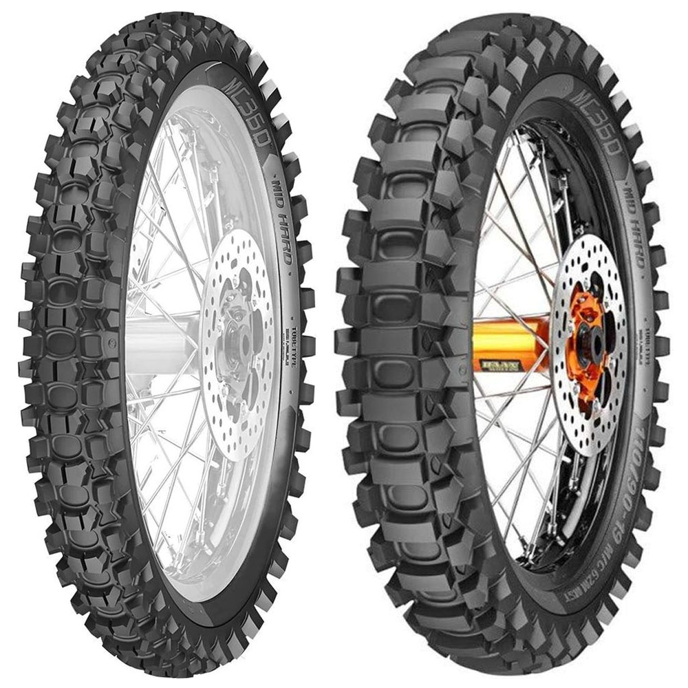 Juego METZELER MC360 · 80/100-21 + 140/80-18 · 2 neumáticos moto