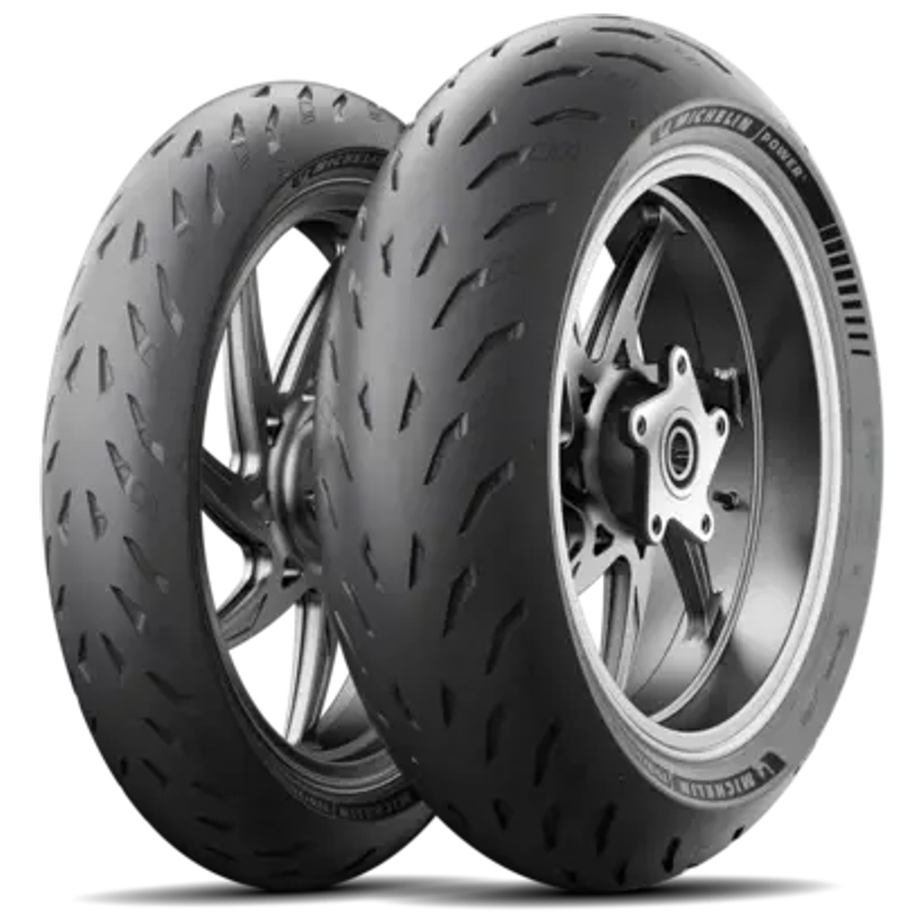Juego MICHELIN POWER 5 · 120/70-17 + 160/60-17 · 2 neumáticos moto