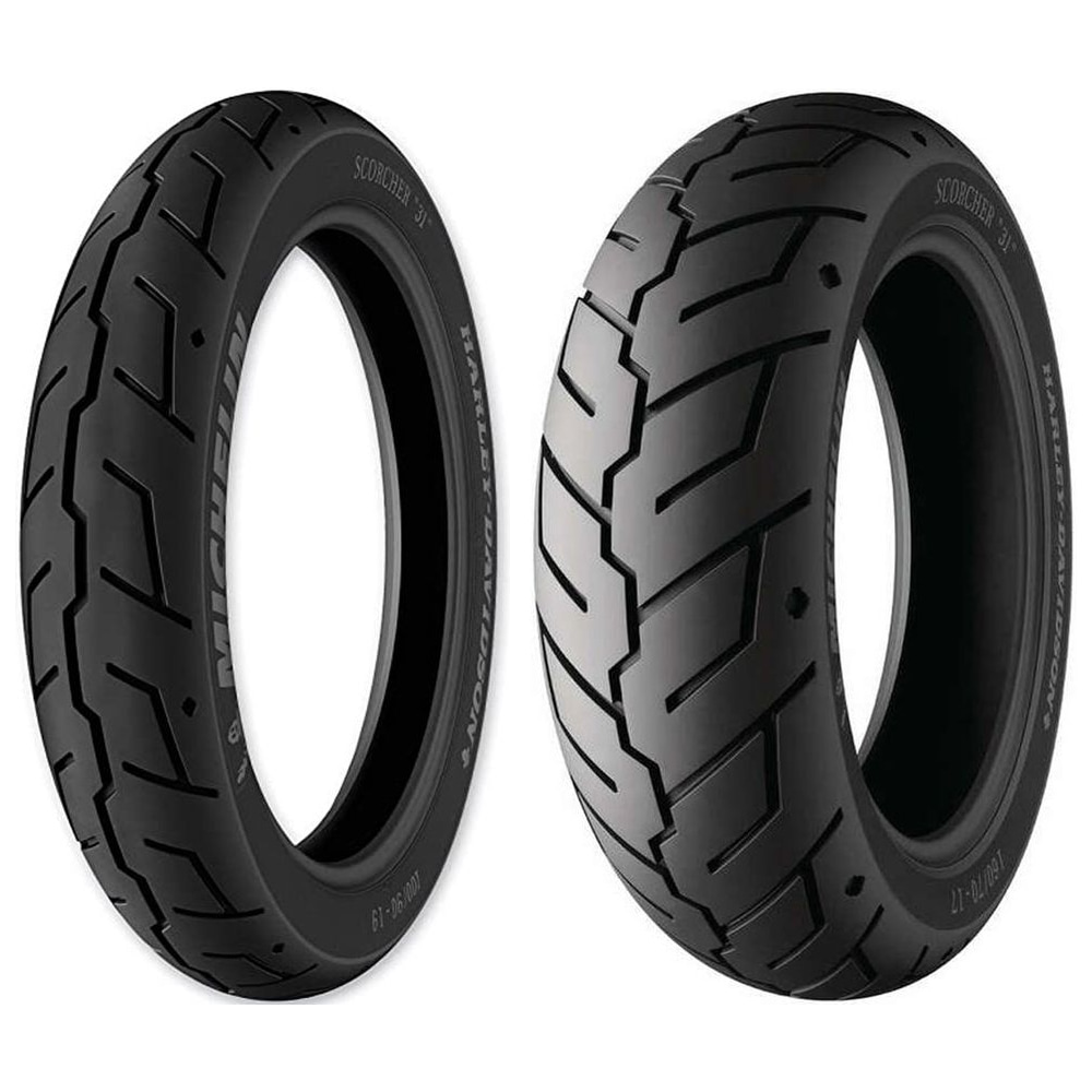 Juego MICHELIN SCORCHER 31 · 130/70-18 + 180/65-16 · 2 neumáticos moto