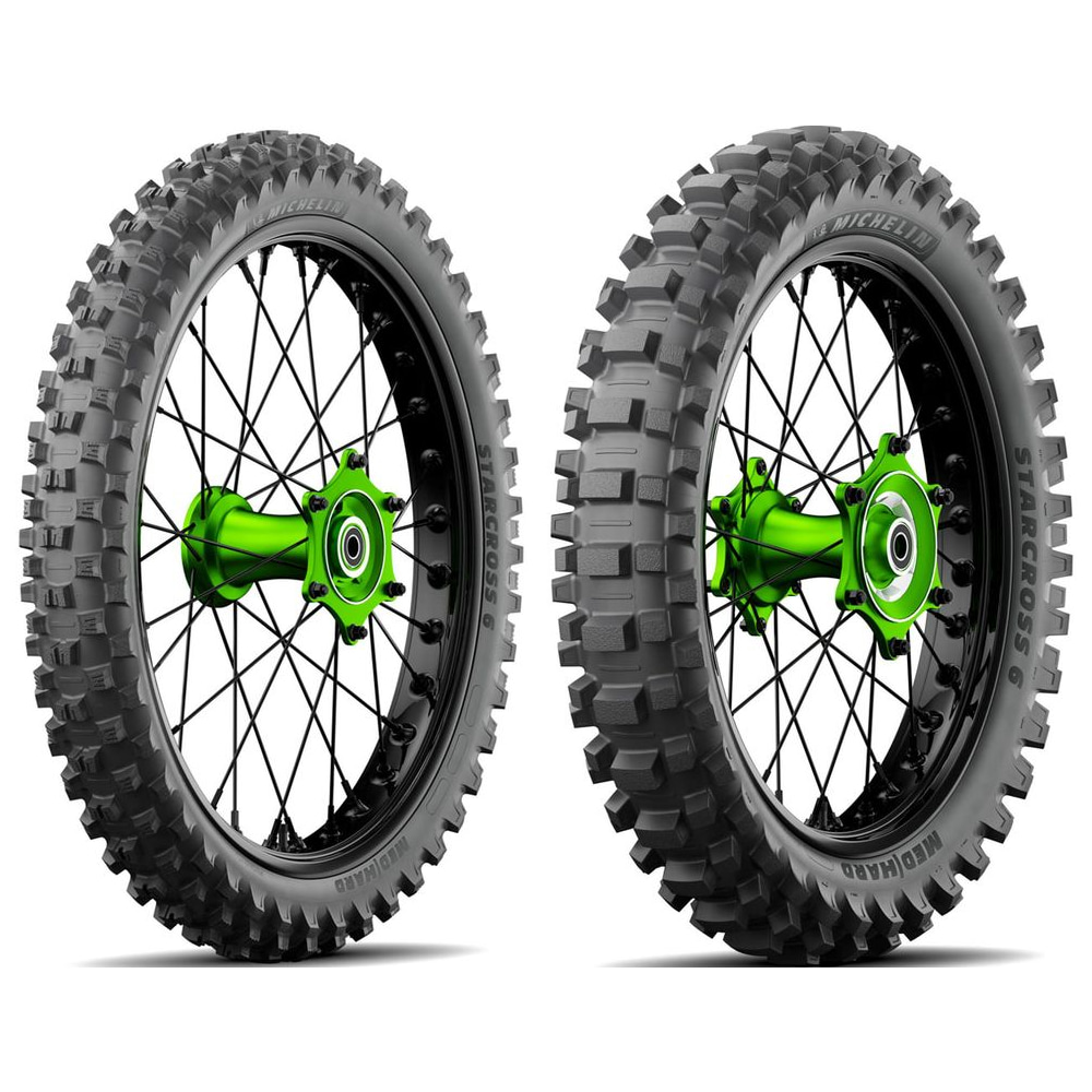 Juego MICHELIN STARCROSS 6 · 80/100-21 + 120/90-18 · 2 neumáticos moto