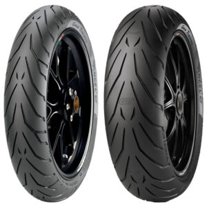Juego Pirelli Angel GT: neumático delantero y neumático trasero. Llantas no incluidas.