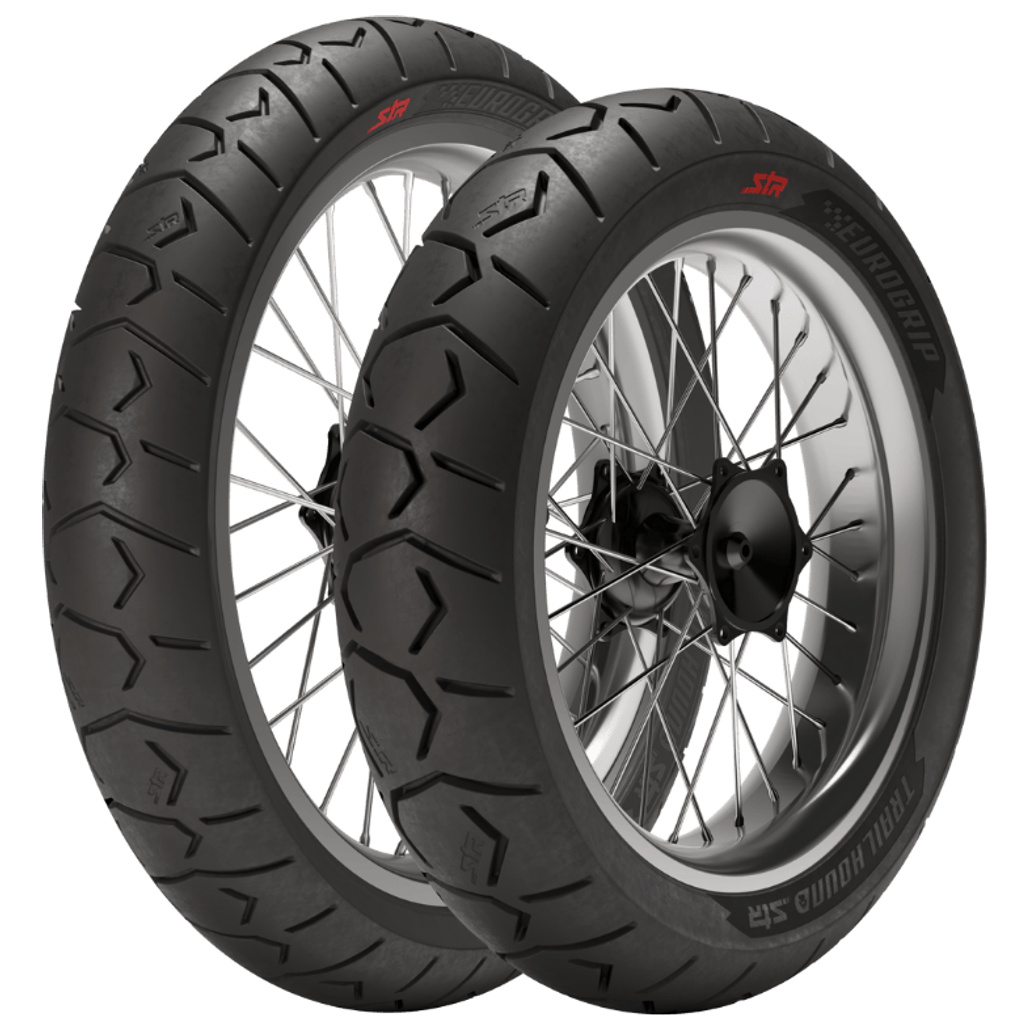Juego EUROGRIP TRAILHOUND STR · 120/70-19 + 150/70-17 · 2 neumáticos moto
