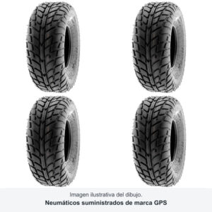 Juego GPS A-021 · 22x7-10 + 20x10-9 · 4 neumáticos quad