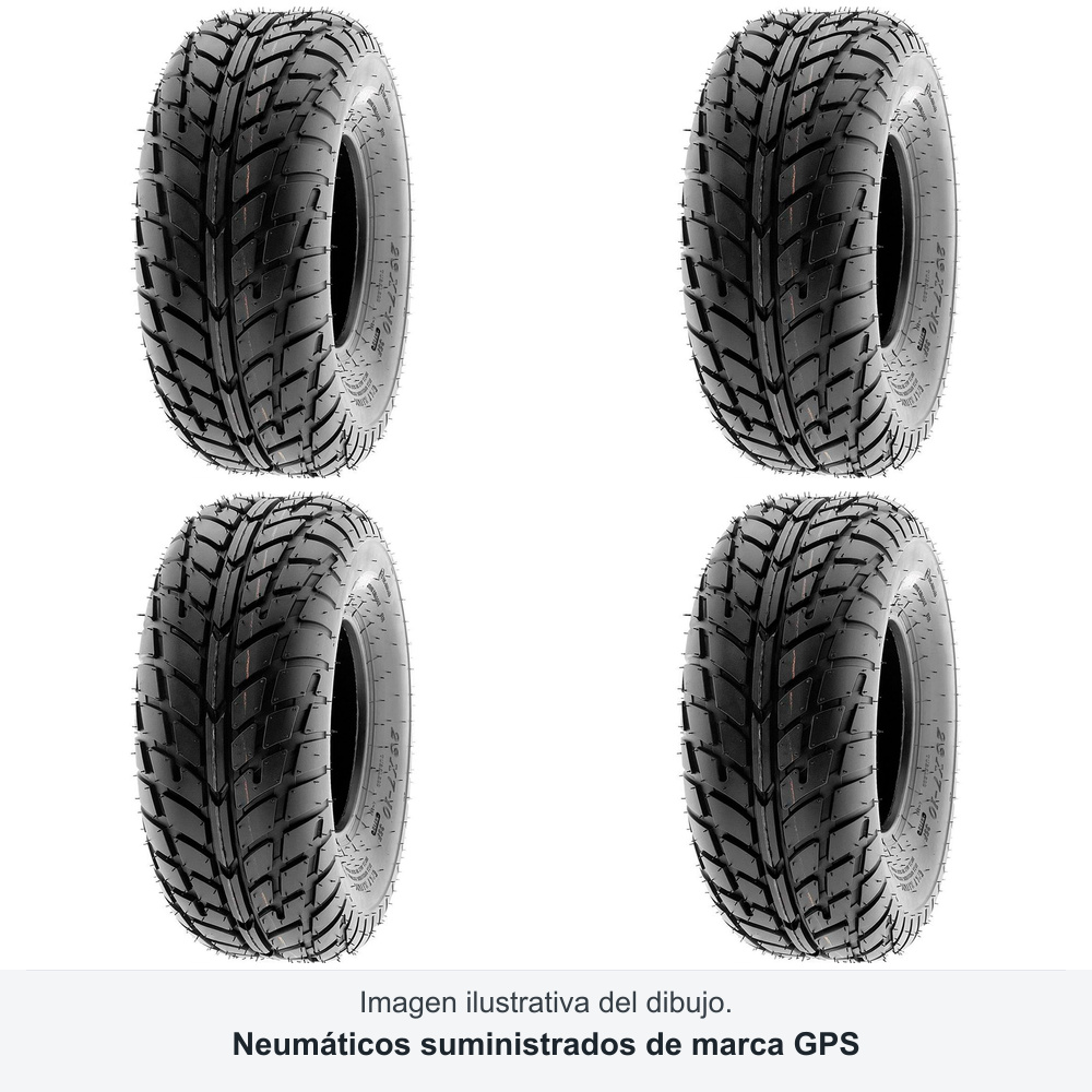 Juego GPS A-021 · 22x7-10 + 20x10-9 · 4 neumáticos quad