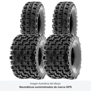 Juego GPS A-027 · 21x7-10 + 22x10-10 · 4 neumáticos quad