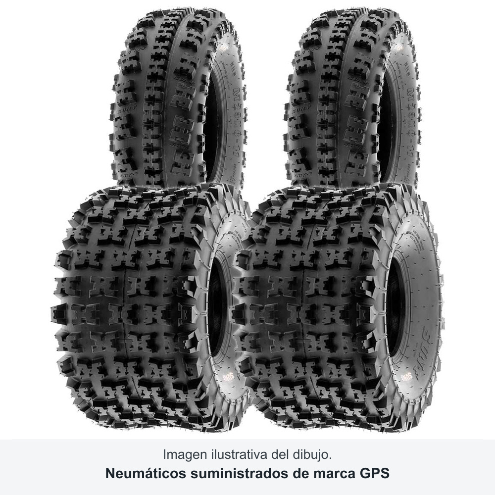 Juego GPS A-027 · 21x7-10 + 22x10-10 · 4 neumáticos quad