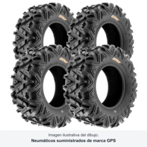 Juego GPS A-033 · 26x9-12 + 26x11-12 · 4 neumáticos quad