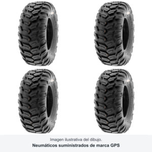 Juego GPS A-043 · 26x9-14 + 26x11-14 · 4 neumáticos quad